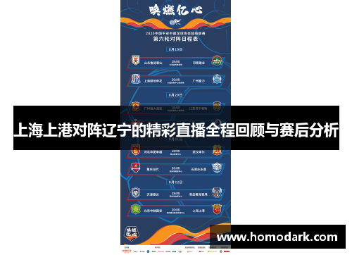 上海上港对阵辽宁的精彩直播全程回顾与赛后分析